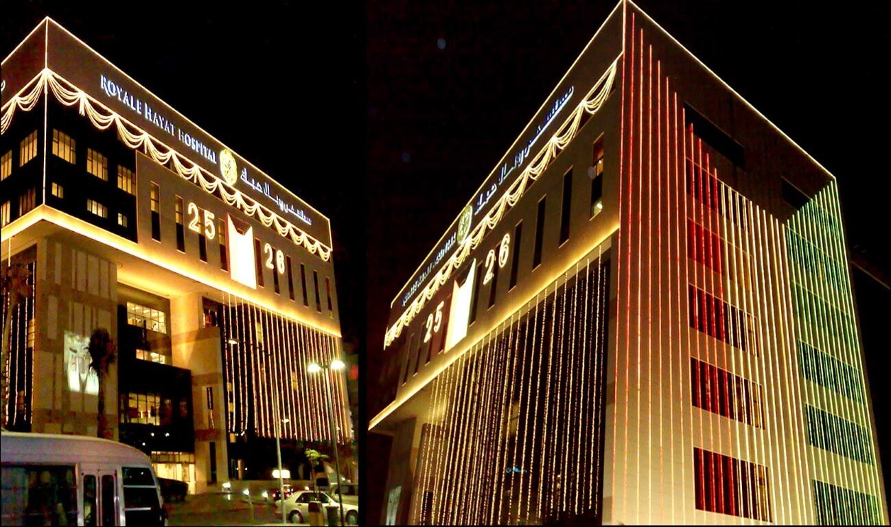 Lighting Decorations - Royale Hayat Hospital 